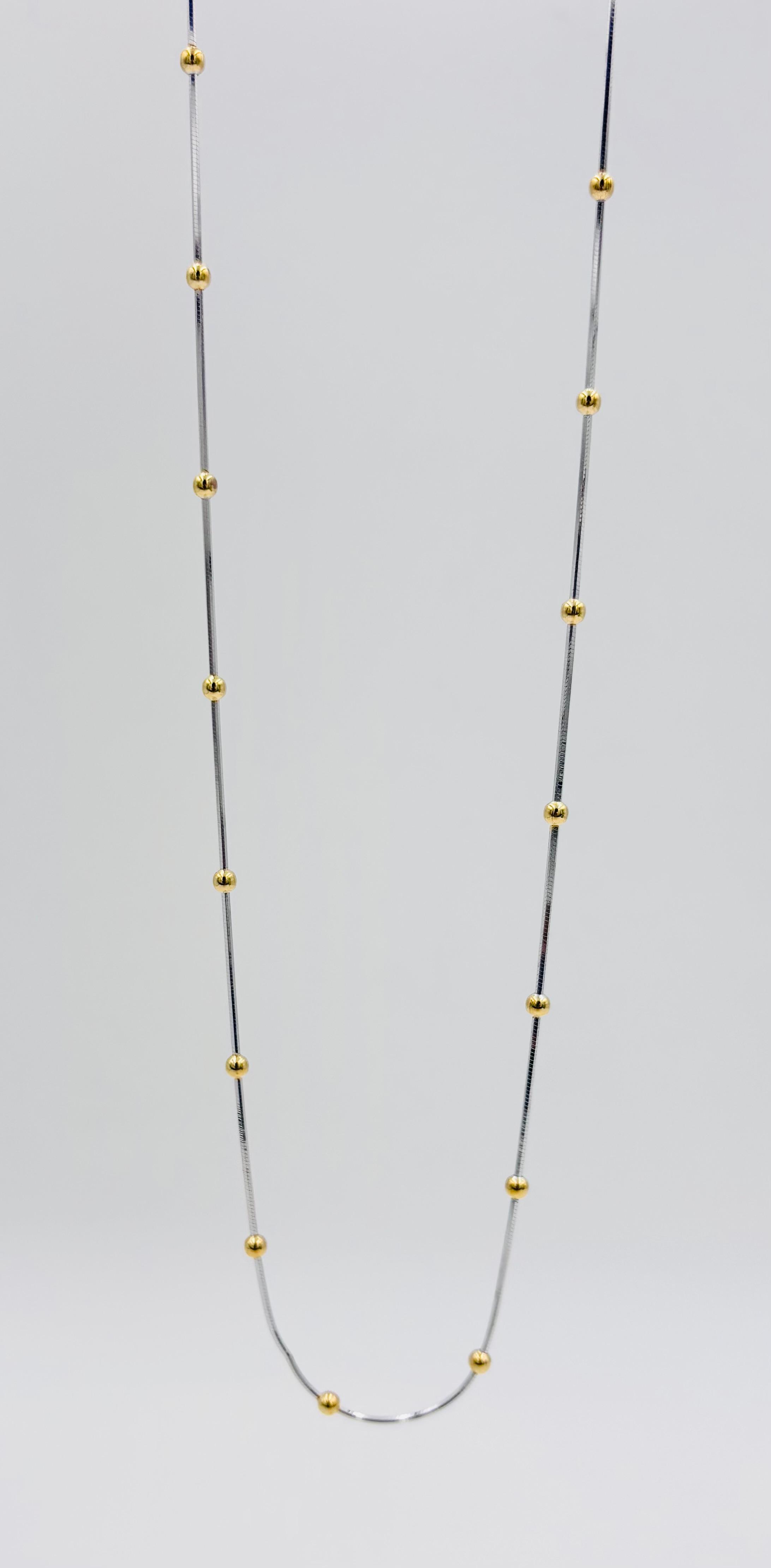 Glimmering Gold Beaded Chain
